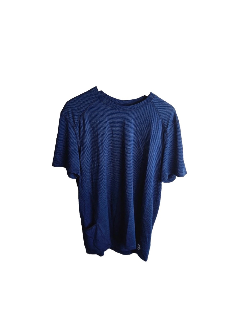 Allbirds Natural Run Tee Men’s Size L Blue Merino Wool Performance Running Shirt